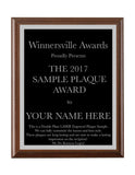Double Plate Plaque - Laser Engraved